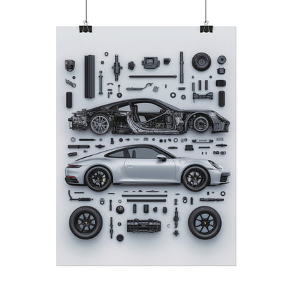 Porsche 911 992 Rolled Poster