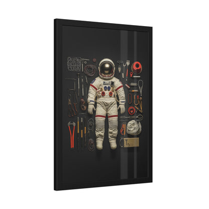 Astronaut Tools Framed Poster