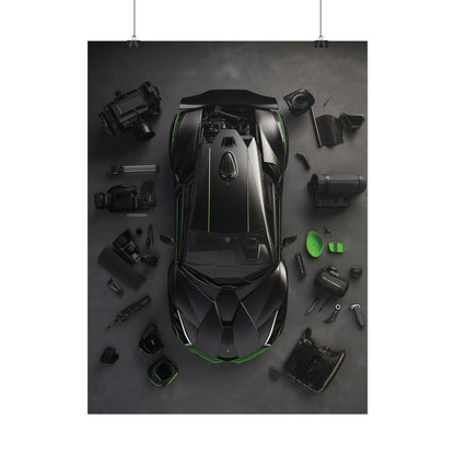 Black Lambo Rolled Poster