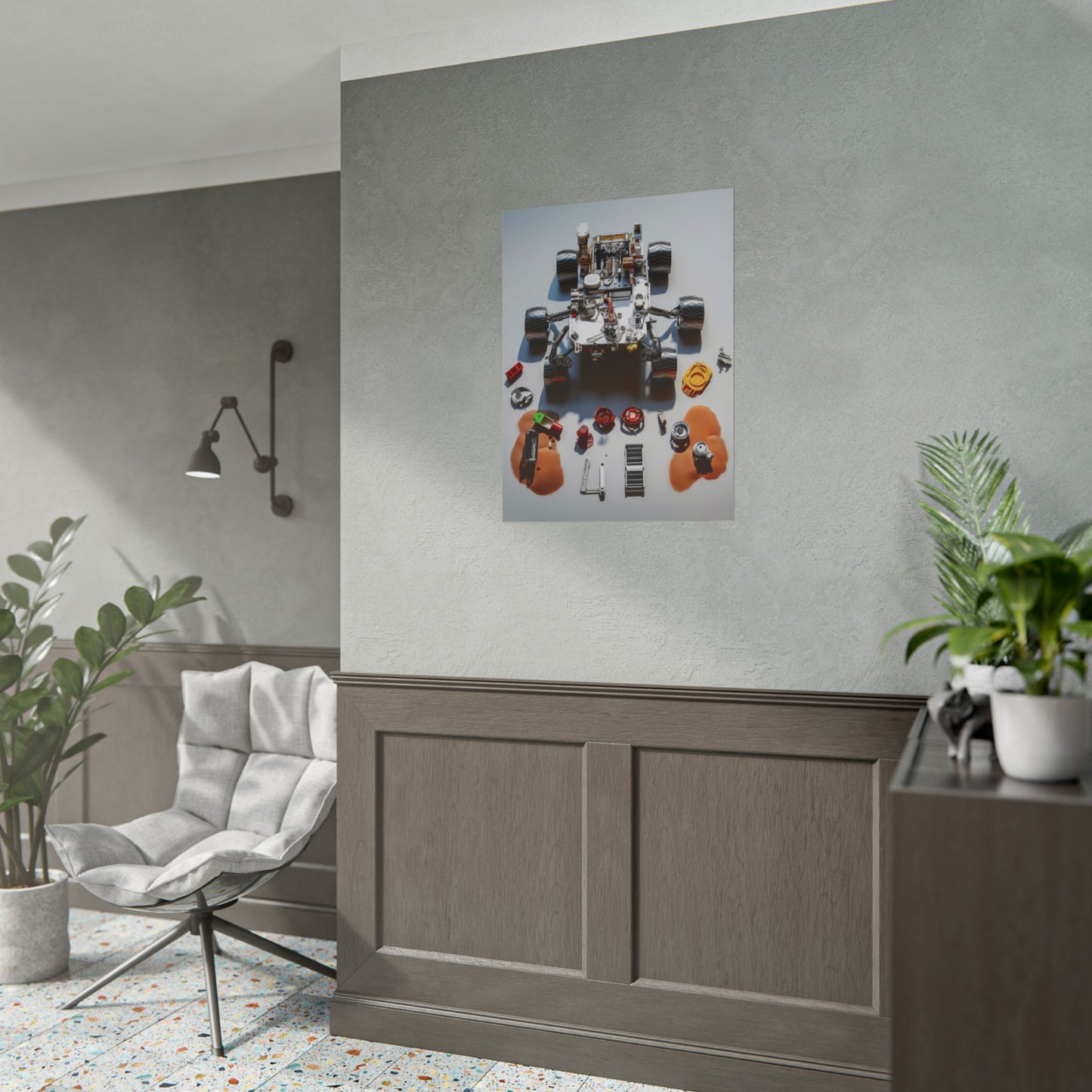 Space Rover Rolled Poster