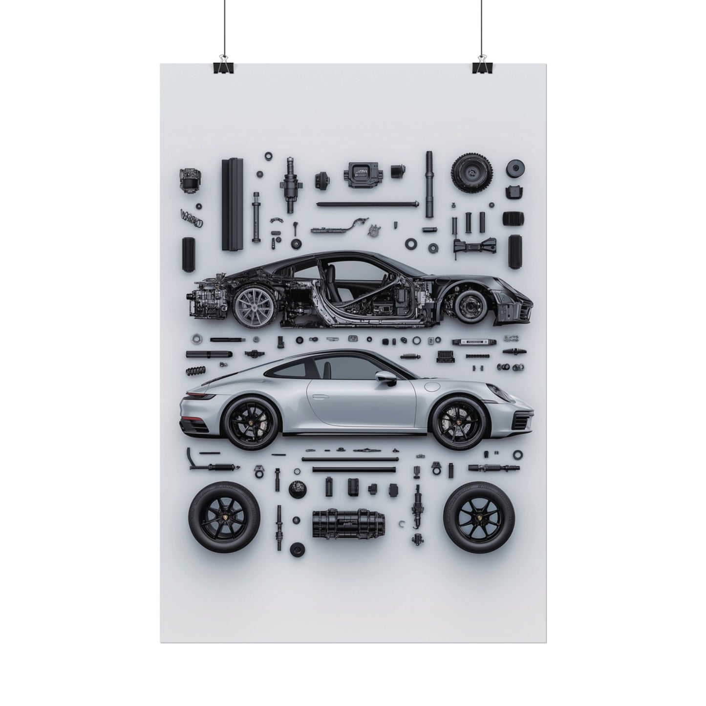 Porsche 911 992 Rolled Poster