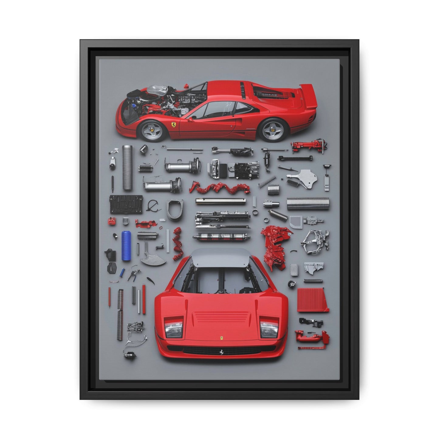 Prototype Classic Ferrari Framed Canvas