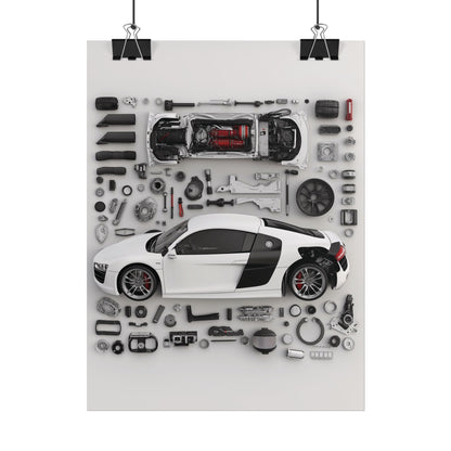 Audi R8 Rolled Poster