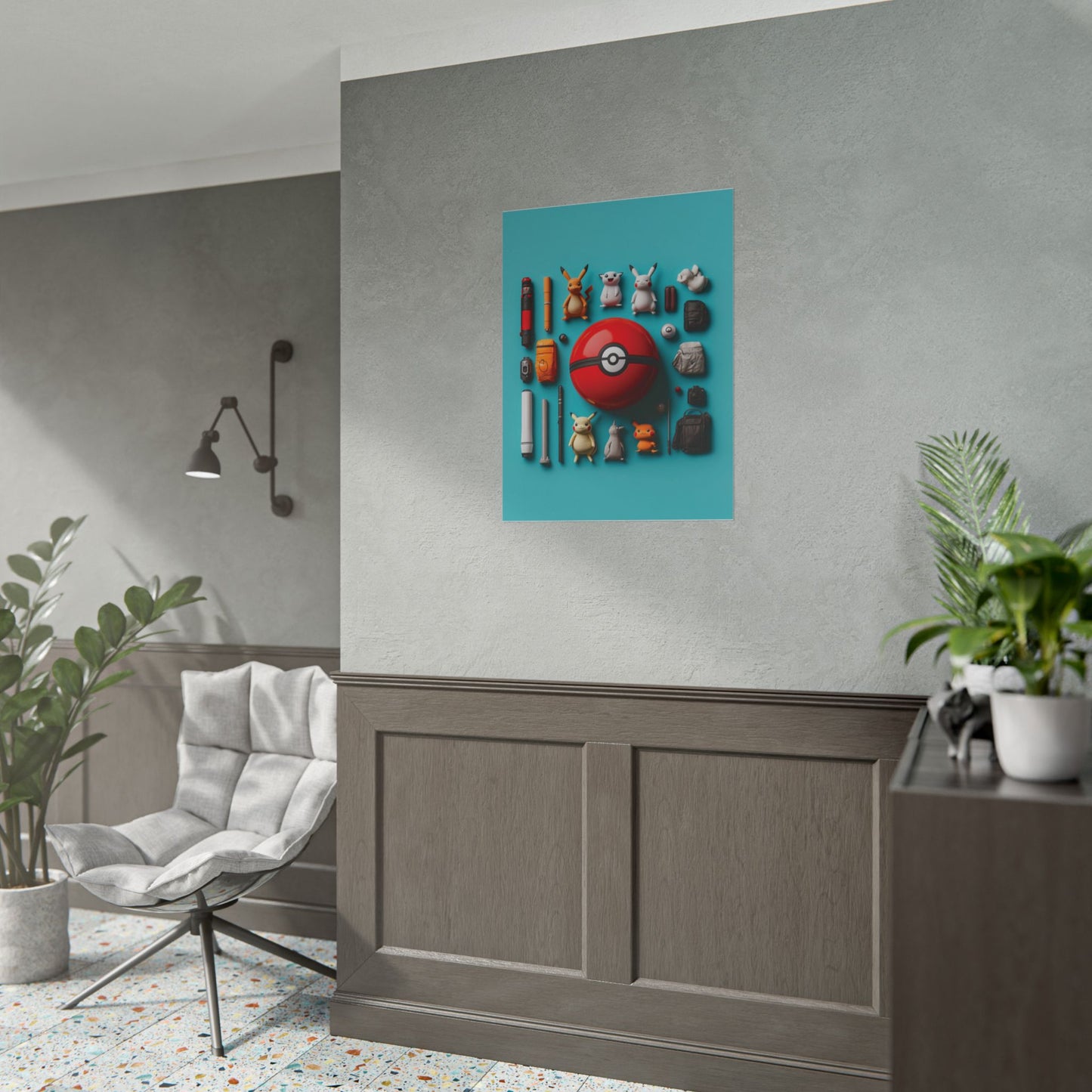 Pokemon kit Rolled Poster