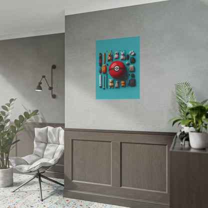 Pokemon kit Rolled Poster