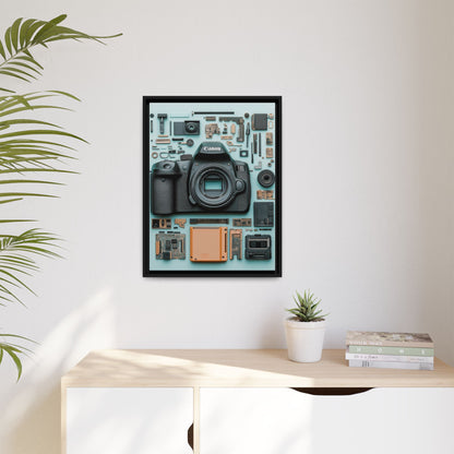Canon Camera Framed Canvas