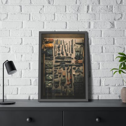 Military Arsenal Art Framed Poster US
