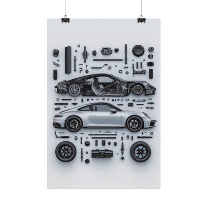 Porsche 911 992 Rolled Poster