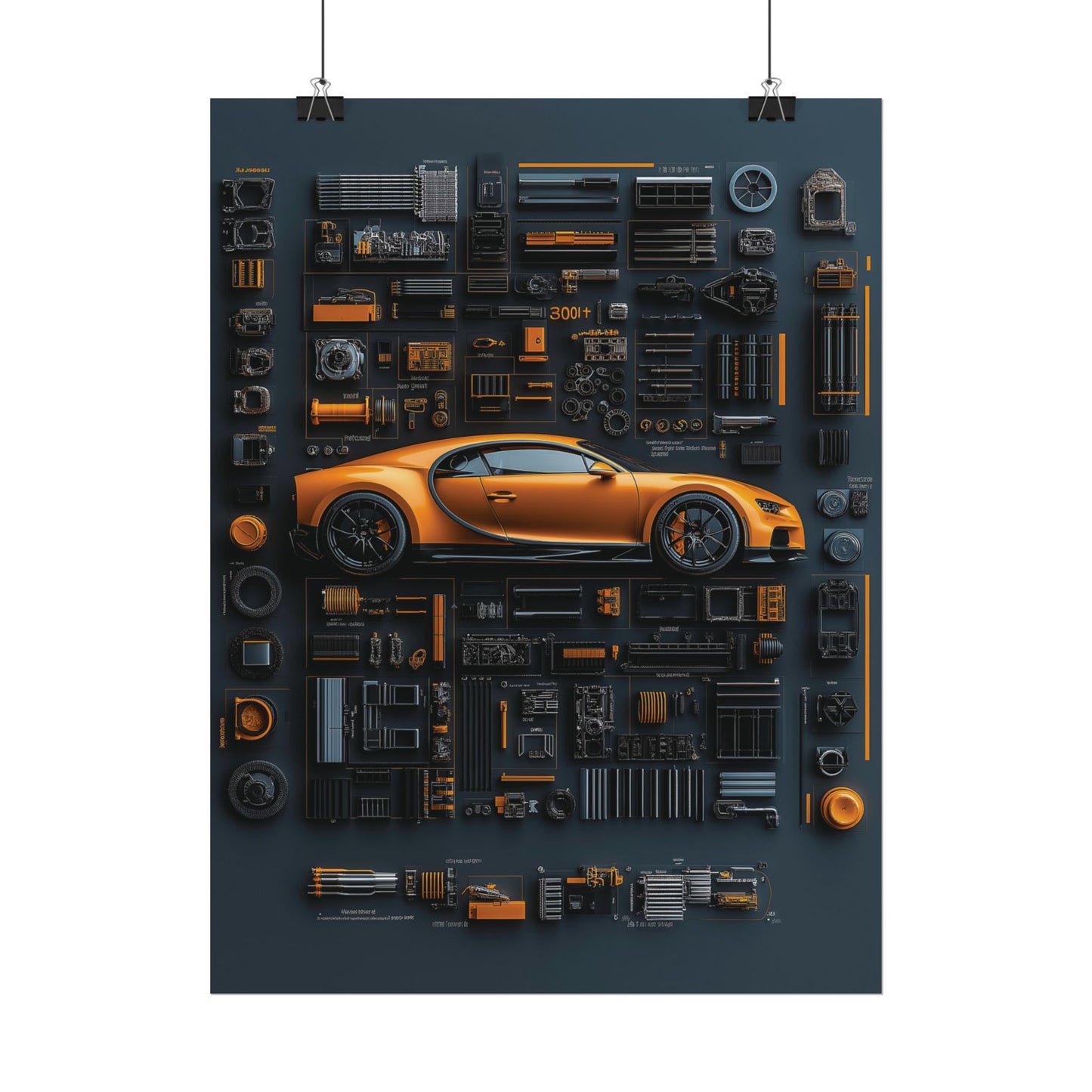Bugatti Chiron Rolled Poster