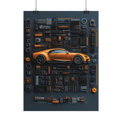 Bugatti Chiron Rolled Poster