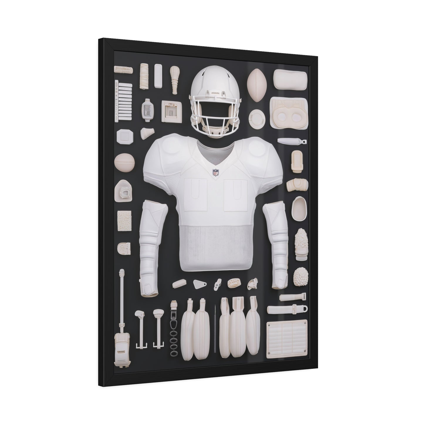 American Football black Framed Poster US