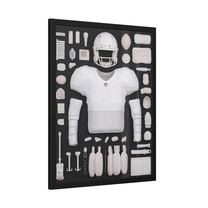 American Football black Framed Poster US