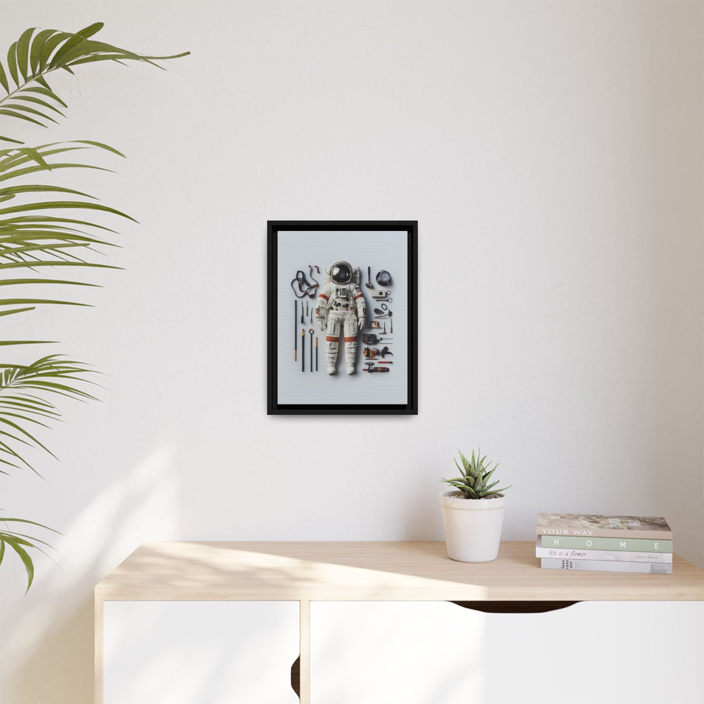 Astronaut Apollo Framed Canvas