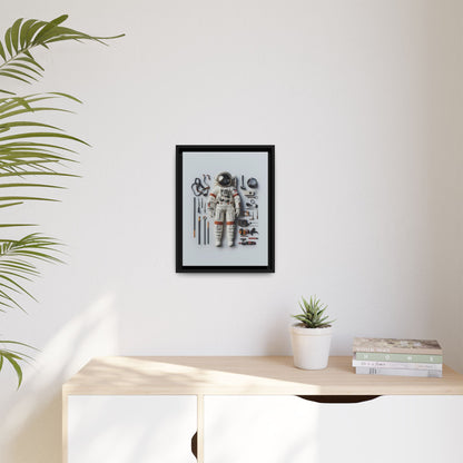 Astronaut Apollo Framed Canvas
