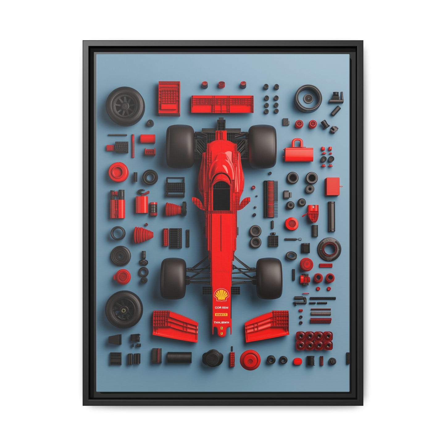 F1 Framed Canvas