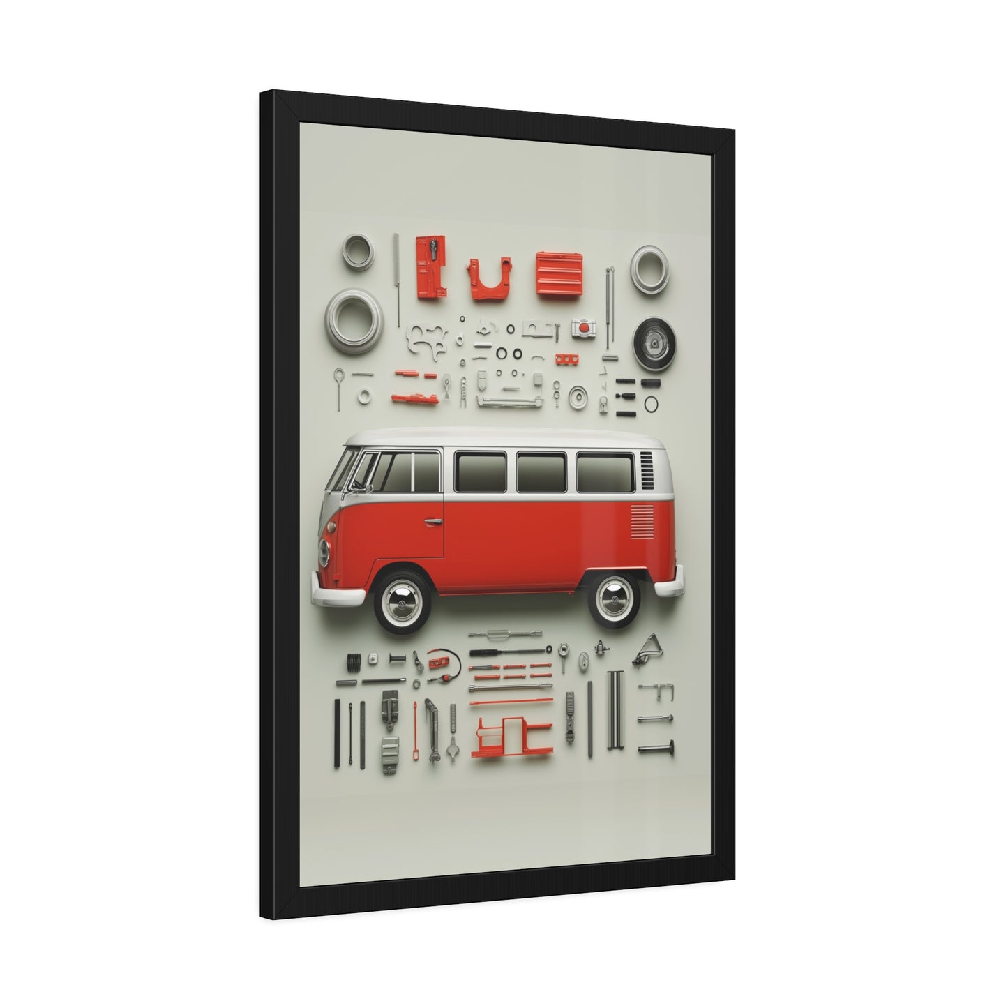 Red Classic Van Framed Poster US