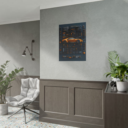 Bugatti Chiron Rolled Poster