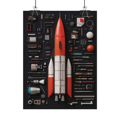 Classic Rocket Rolled Poster