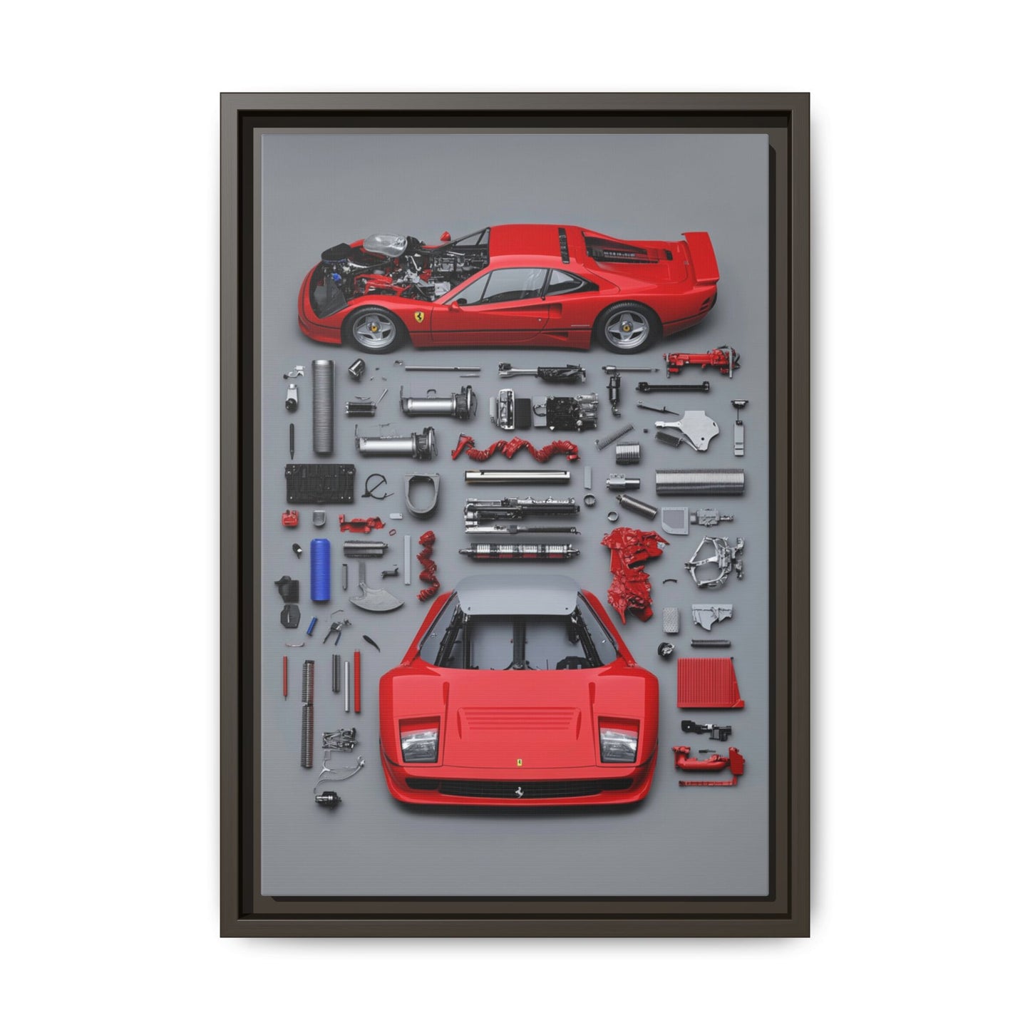 Prototype Classic Ferrari Framed Canvas