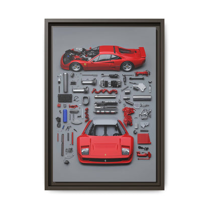 Prototype Classic Ferrari Framed Canvas