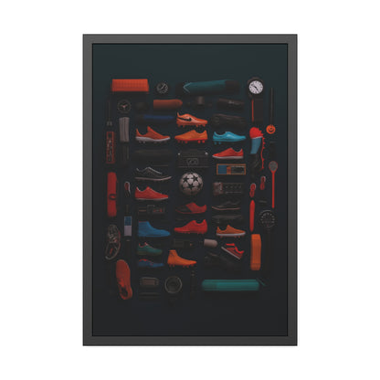 Soccer Cleat Framed Poster US