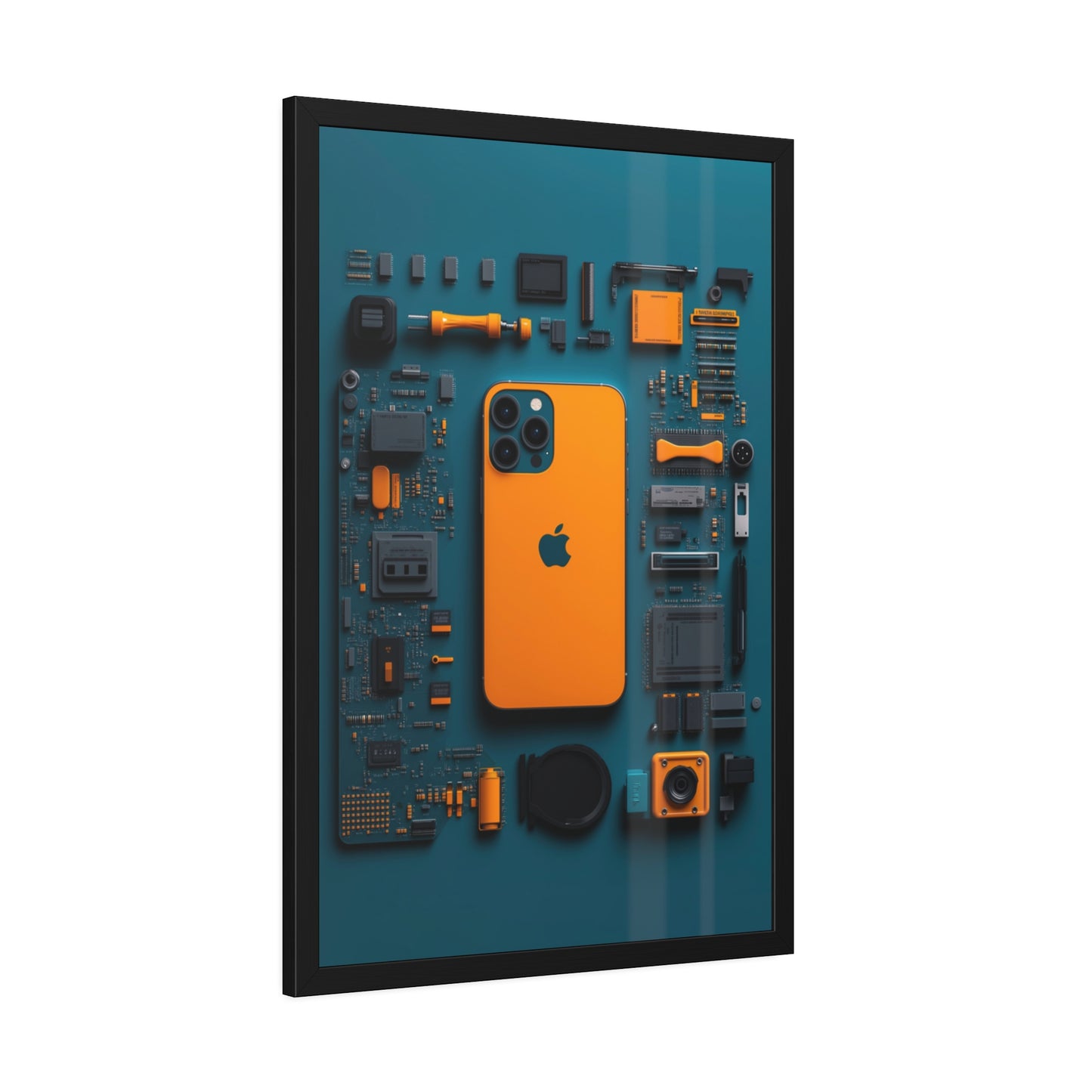 IPhone Orange Framed Poster US