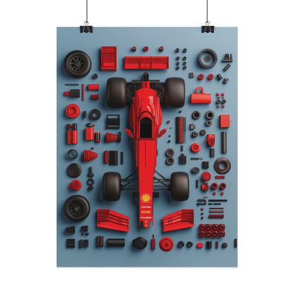 F1 Rolled Poster