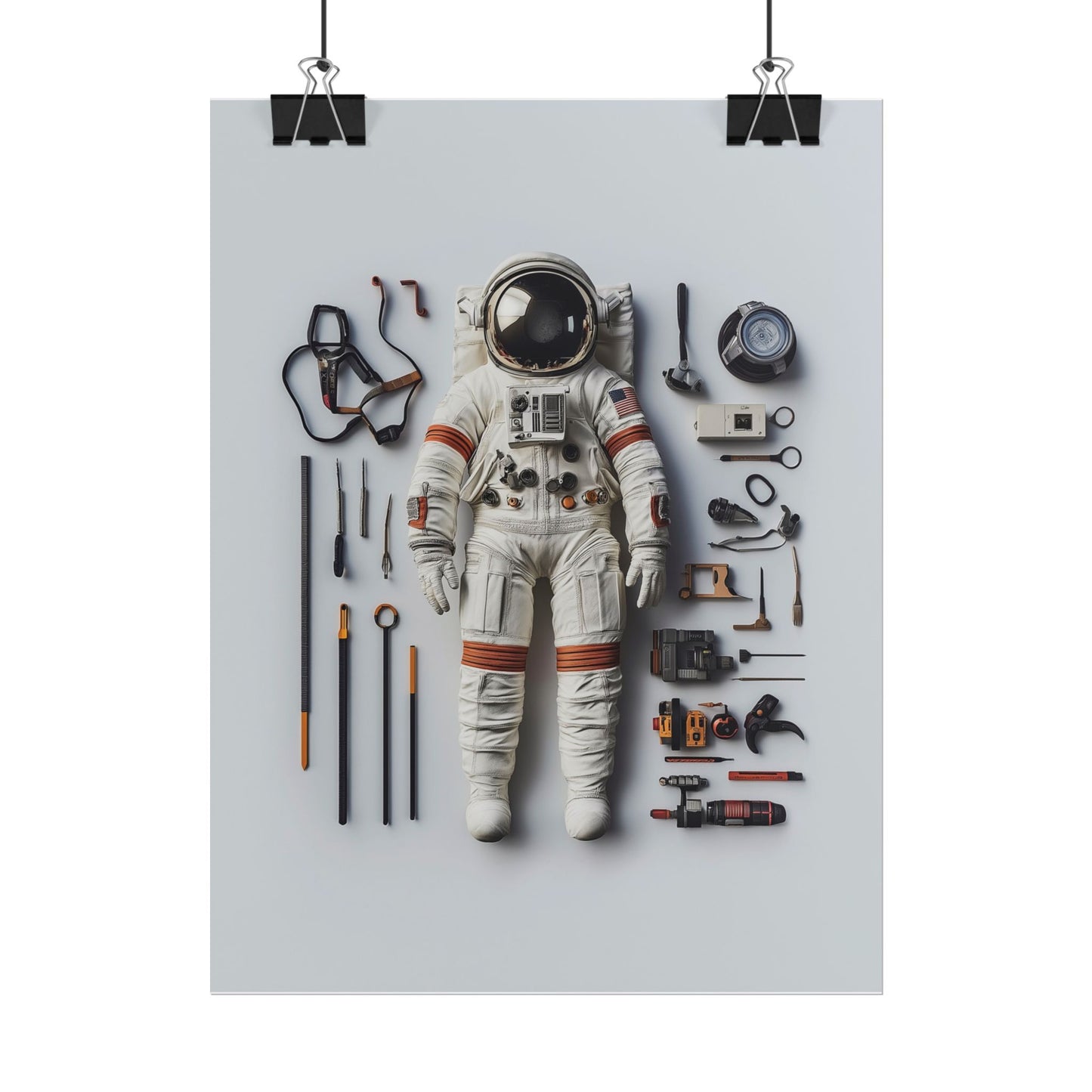Astronaut Apollo Rolled Poster