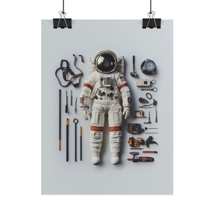 Astronaut Apollo Rolled Poster