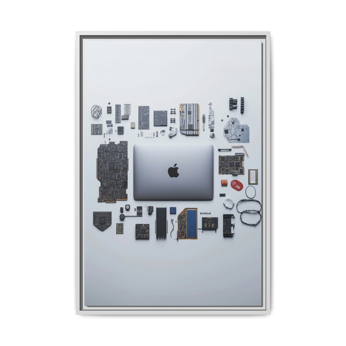 Grey Mac Framed Canvas