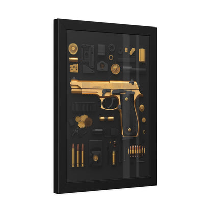 Golden 9mm Framed Poster US