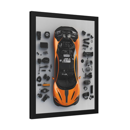 McLaren 765LT Framed Poster US