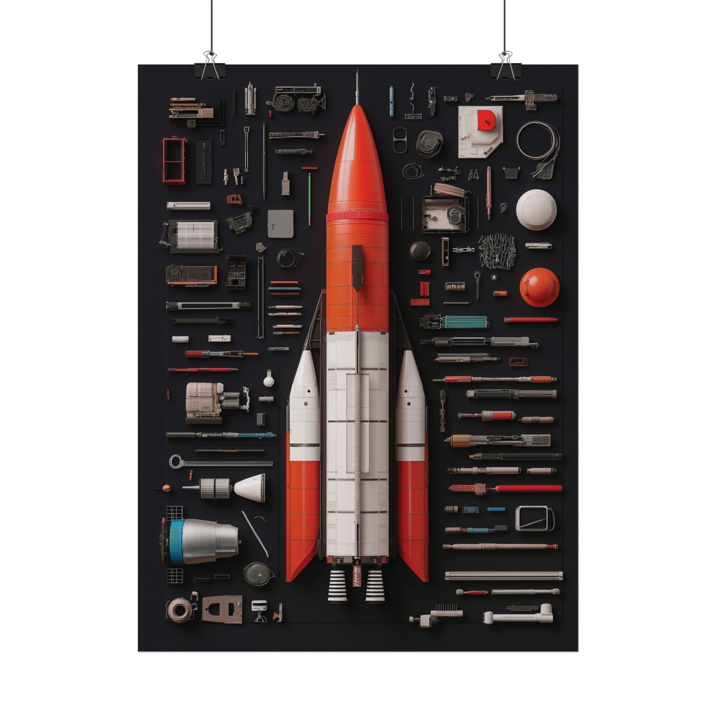 Classic Rocket Rolled Poster