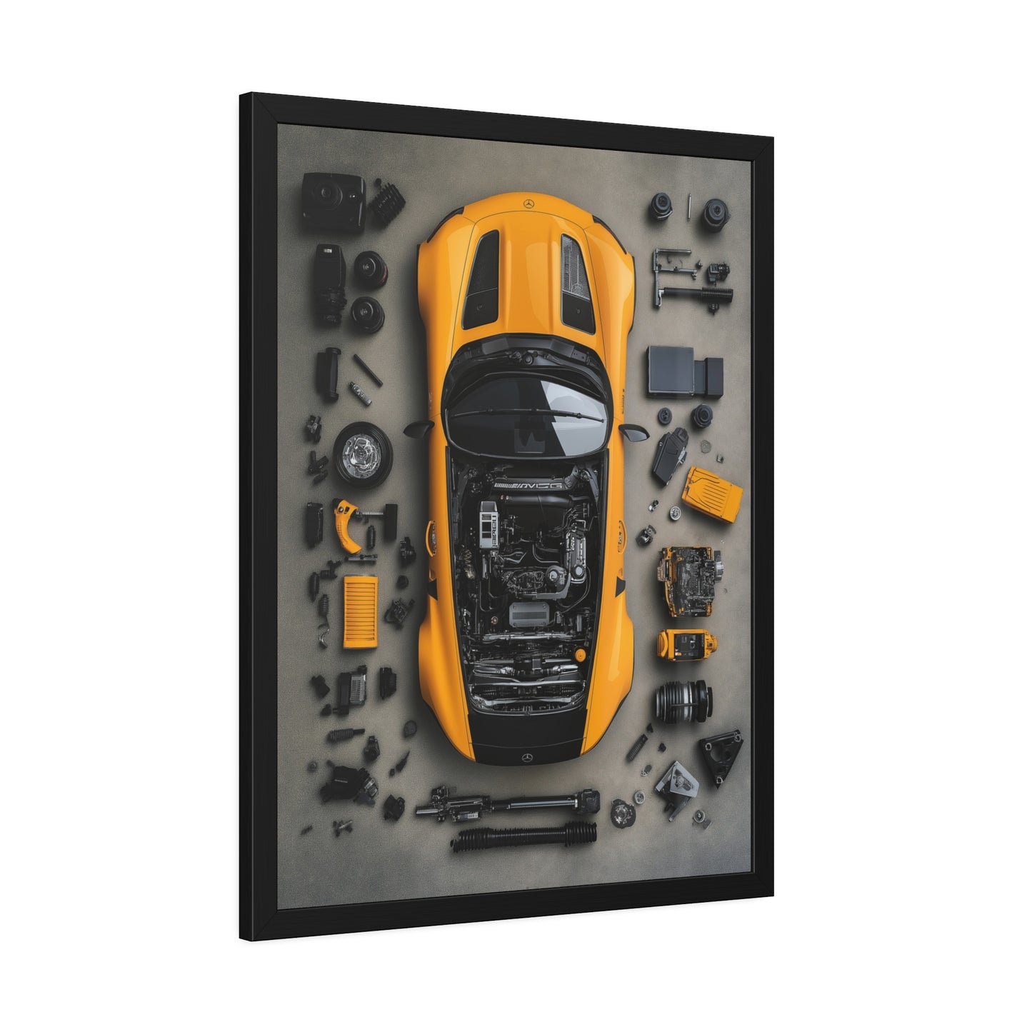 AMG GT Black Series Framed Poster US