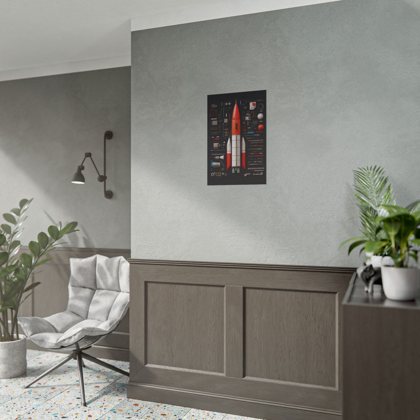 Classic Rocket Rolled Poster