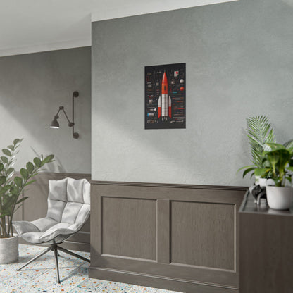 Classic Rocket Rolled Poster