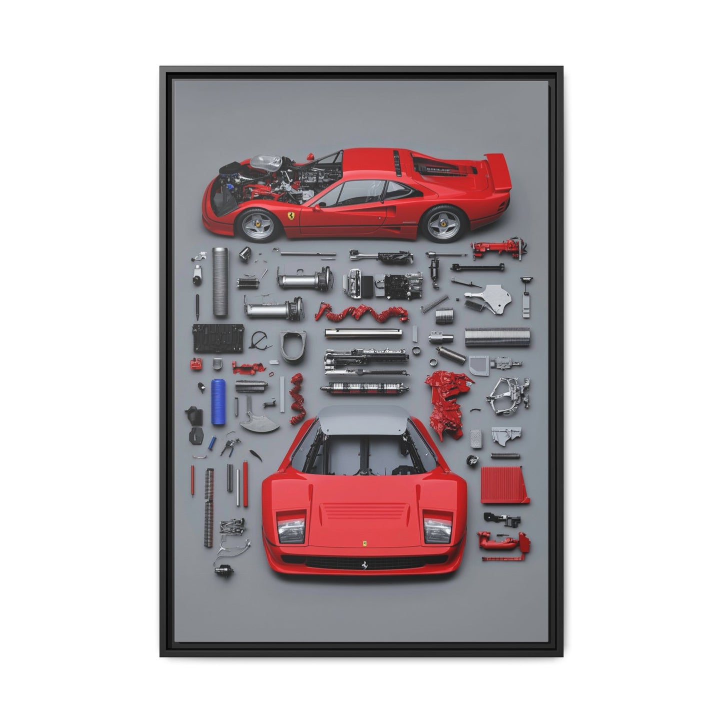Prototype Classic Ferrari Framed Canvas
