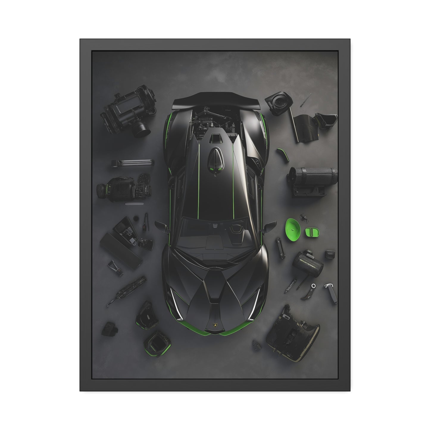 Black Lambo Framed Poster US