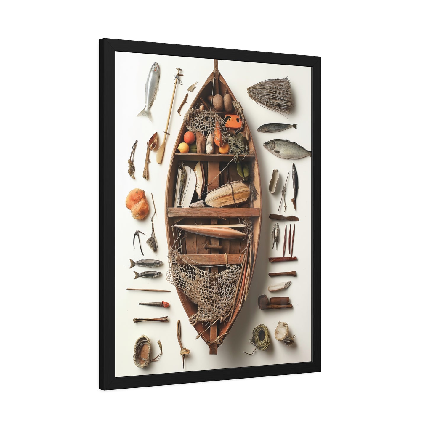Fisher Boat Framed Poster US