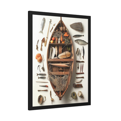 Fisher Boat Framed Poster US