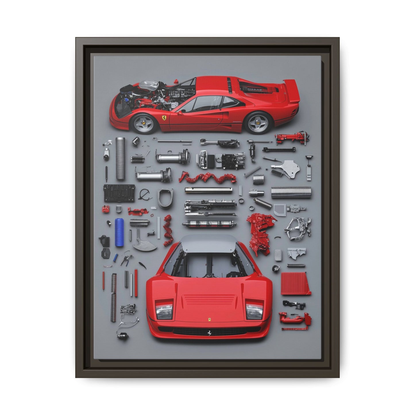 Prototype Classic Ferrari Framed Canvas