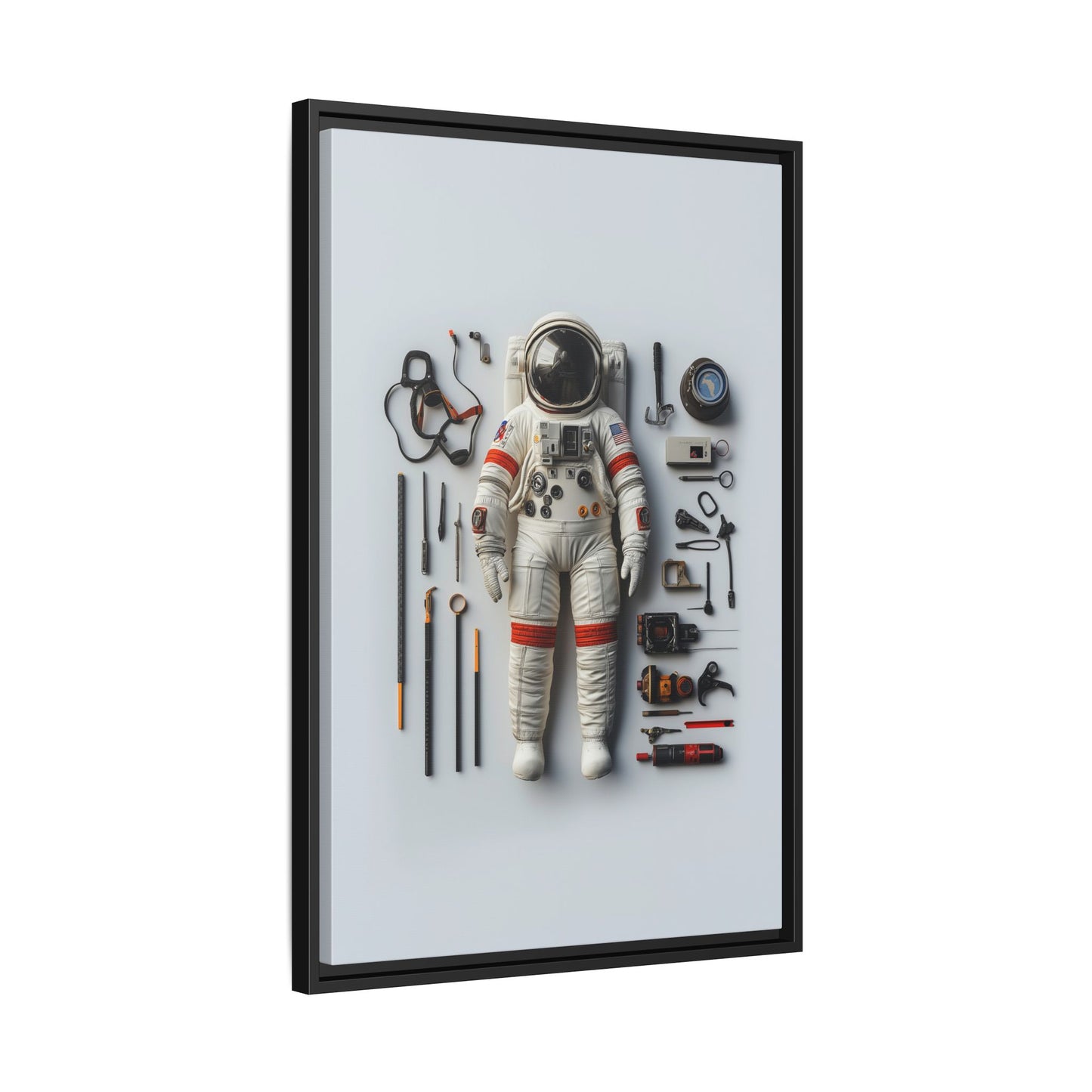 Astronaut Apollo Framed Canvas
