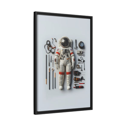 Astronaut Apollo Framed Canvas