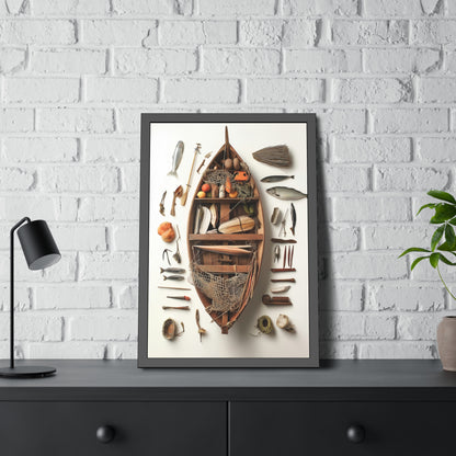 Fisher Boat Framed Poster US