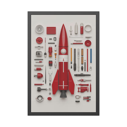 Red Rocket Framed Poster US