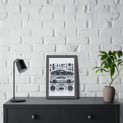Porsche 911 992 Framed Poster US