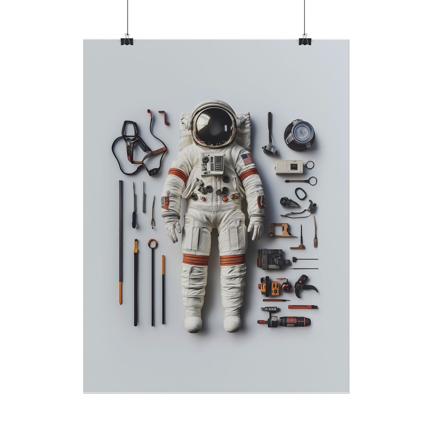 Astronaut Apollo Rolled Poster