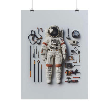 Astronaut Apollo Rolled Poster