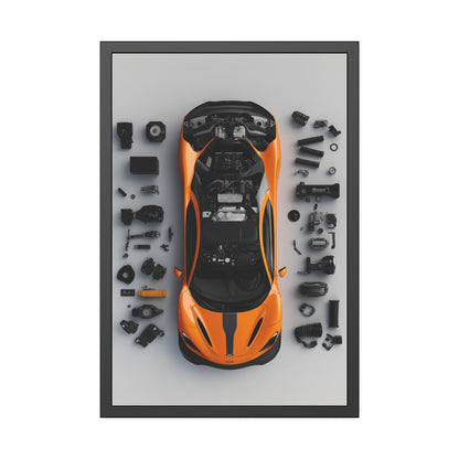 McLaren 765LT Framed Poster US