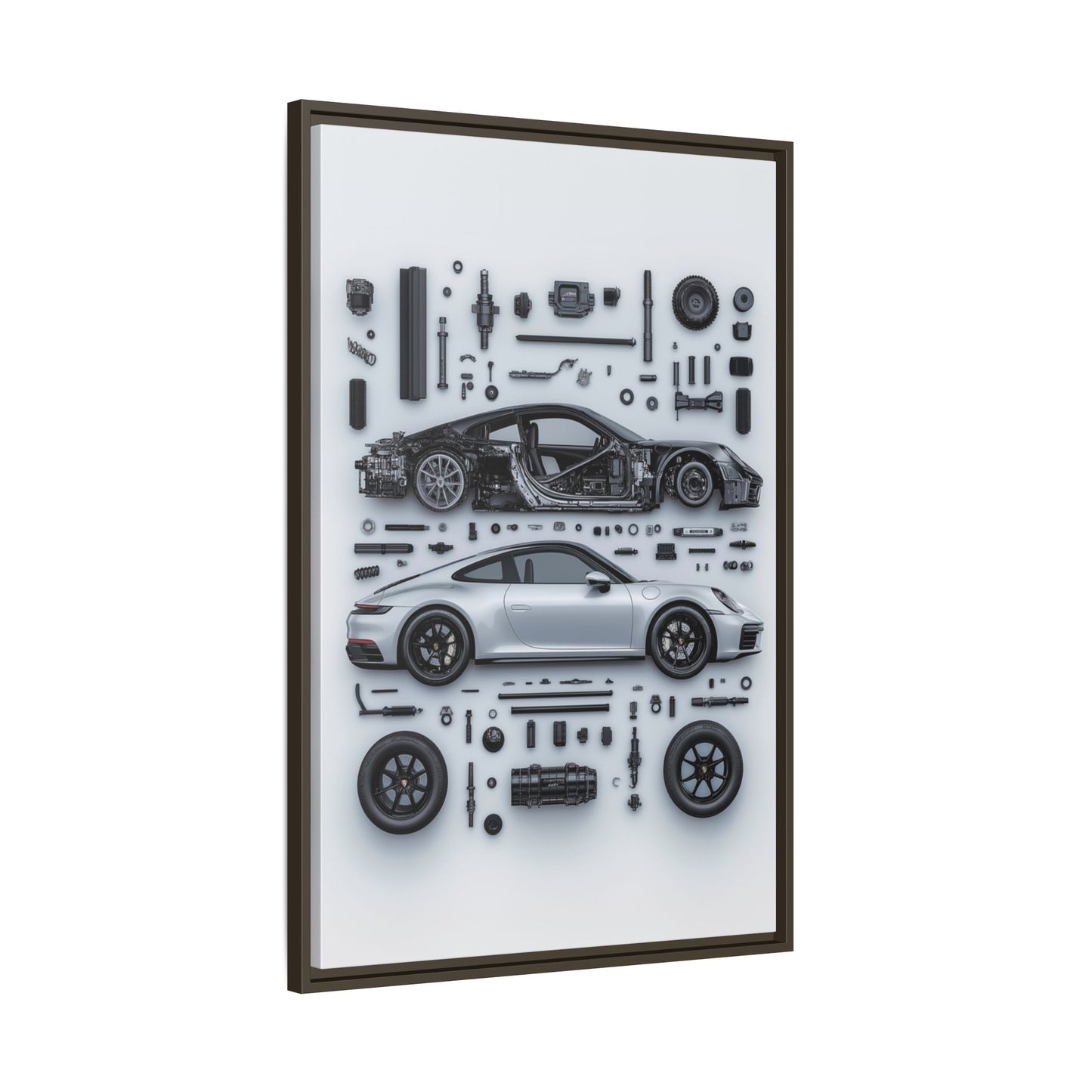 Porsche 911 992 Framed Canvas